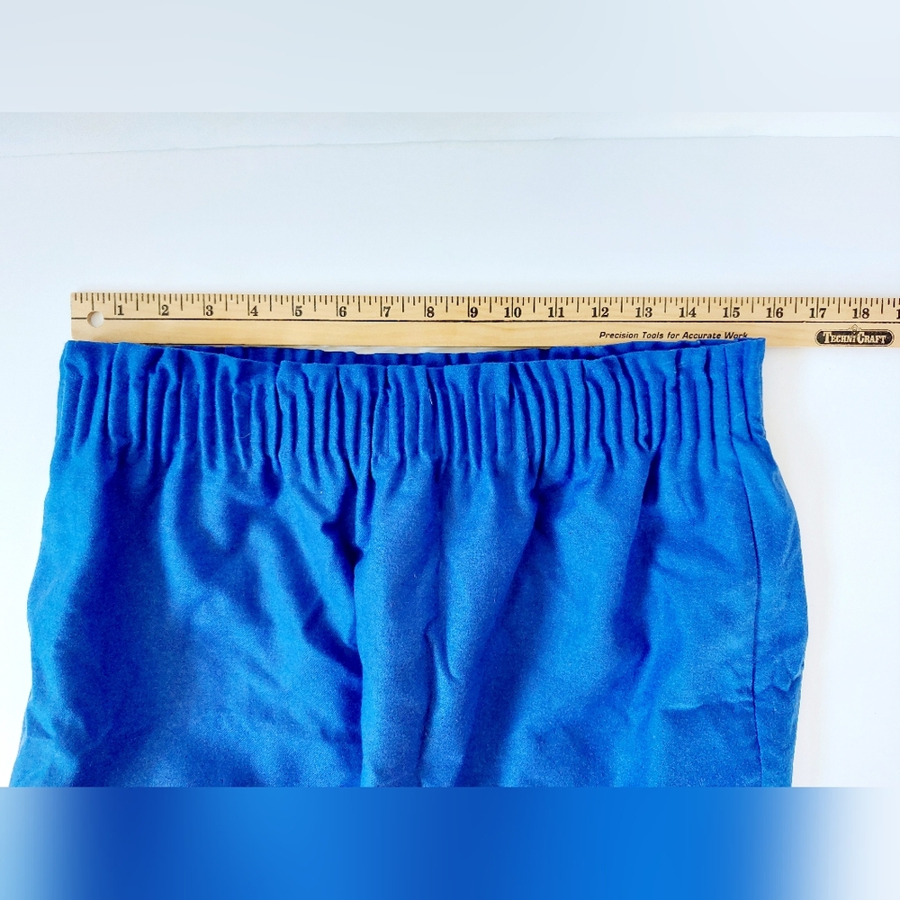 Blue Wool Skirt Paperbag Waist Pockets size 10 J.Crew - Picture 4 of 7